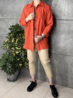 شومیز کتان سنگشور ریش کد 307006