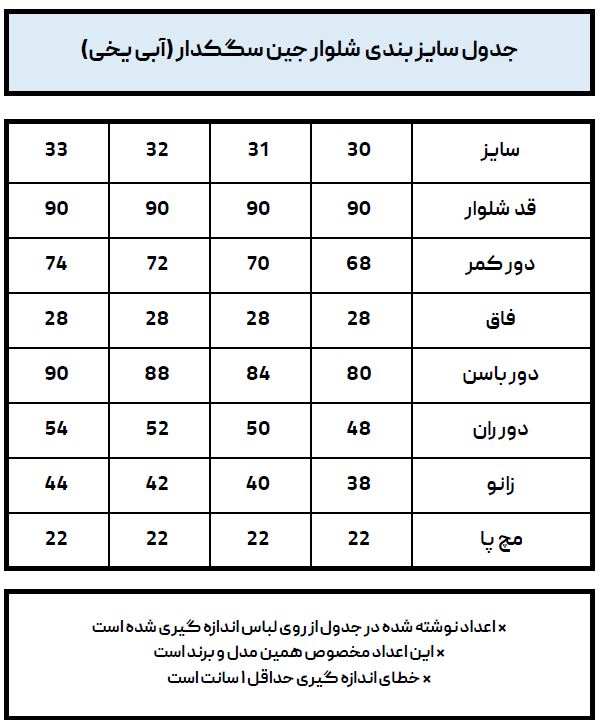 شلوار جین سگکدار آبی یخی