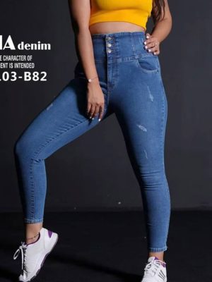 شلوار جین جذب گندار آبی روشن