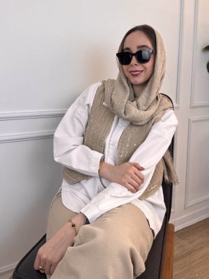وست جلیقه جین گلدوزی