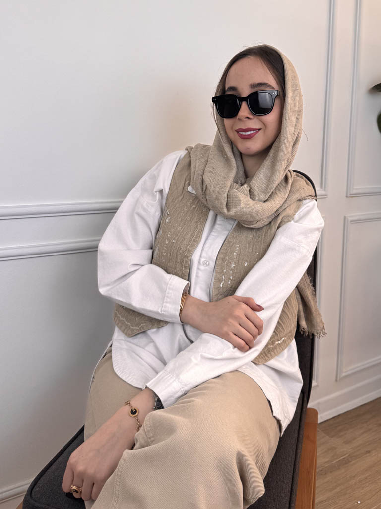 وست جلیقه جین گلدوزی - Image 2