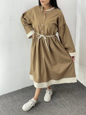 مانتو لینن ترکیبی 4دکمه