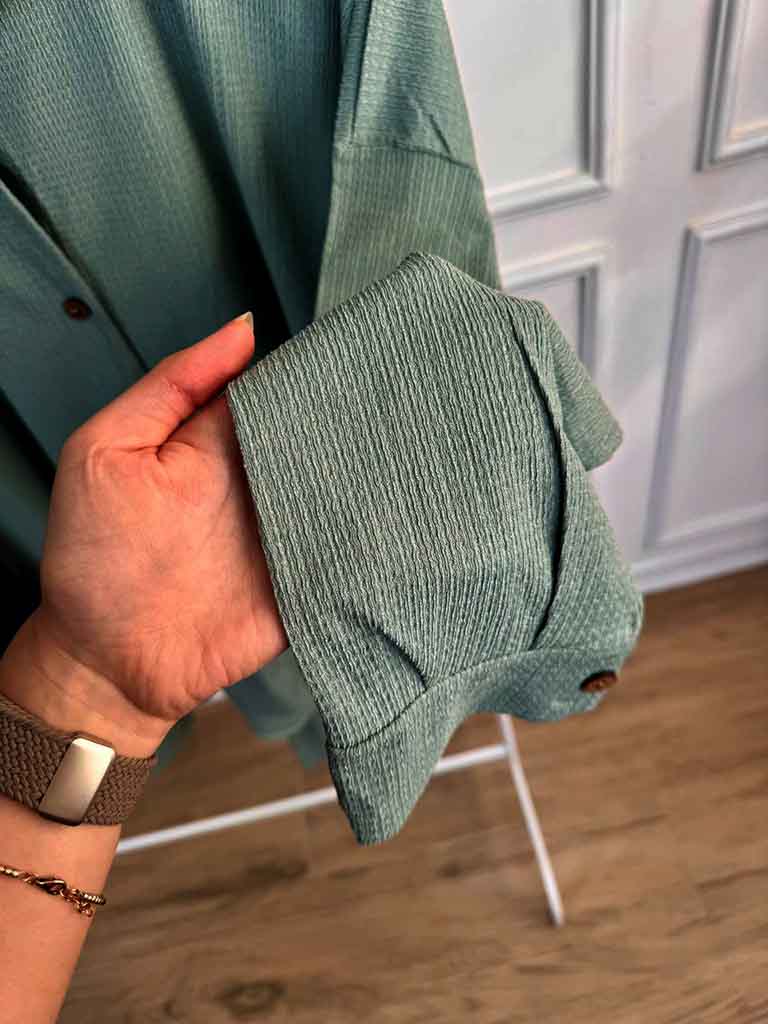 ست شومیز و شلوار راشل سایز بزرگ - Image 7