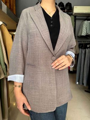 کت تک دکمه یقه انگلیسی