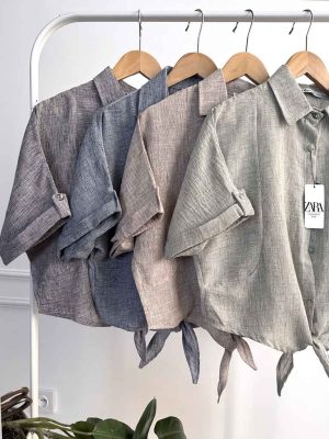 شومیز گره ای دخترانه سه طرح کد 1133
