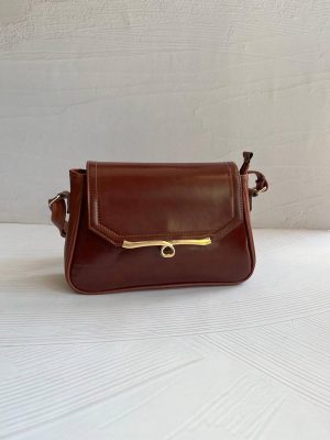 کیف دوشی زنانه چرمی شیک کد 2122