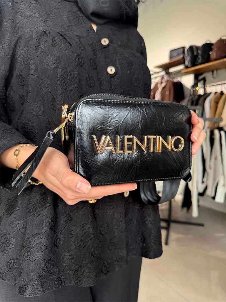 کیف رودوشی مشکی برند VALENTINO