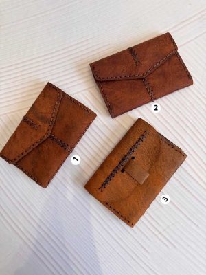کیف چرمی دست‌دوز کوچک کارت و پول کد 6101