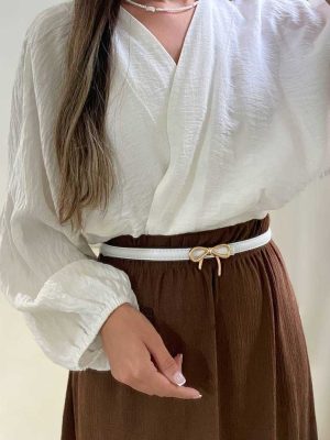 استفاده خلاقانه از کمربند در استایل زنانه
