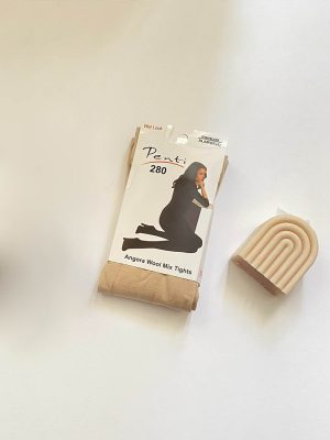 جوراب شلواری کرم کد 7114