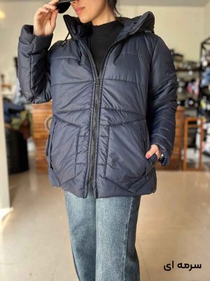 کاپشن آمبردی جیب بنددار لوزی