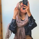 شال مزونی لانه‌زنبوری گان‌دار