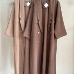 مانتو دست دوزی یقه آرشال ۴دکمه