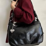 کیف بزرگ جادار زنانه تیله ای با دسته کلید میومیو miu miu