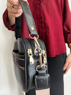 کیف پاسپورتی دوشی دو زیپ کریستین دیور Dior