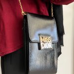 کیف دوشی مشکی چرمی ترند Miss Dior