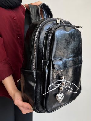 کوله اسپرت چرمی همراه جاکلیدی چنل CHANEL