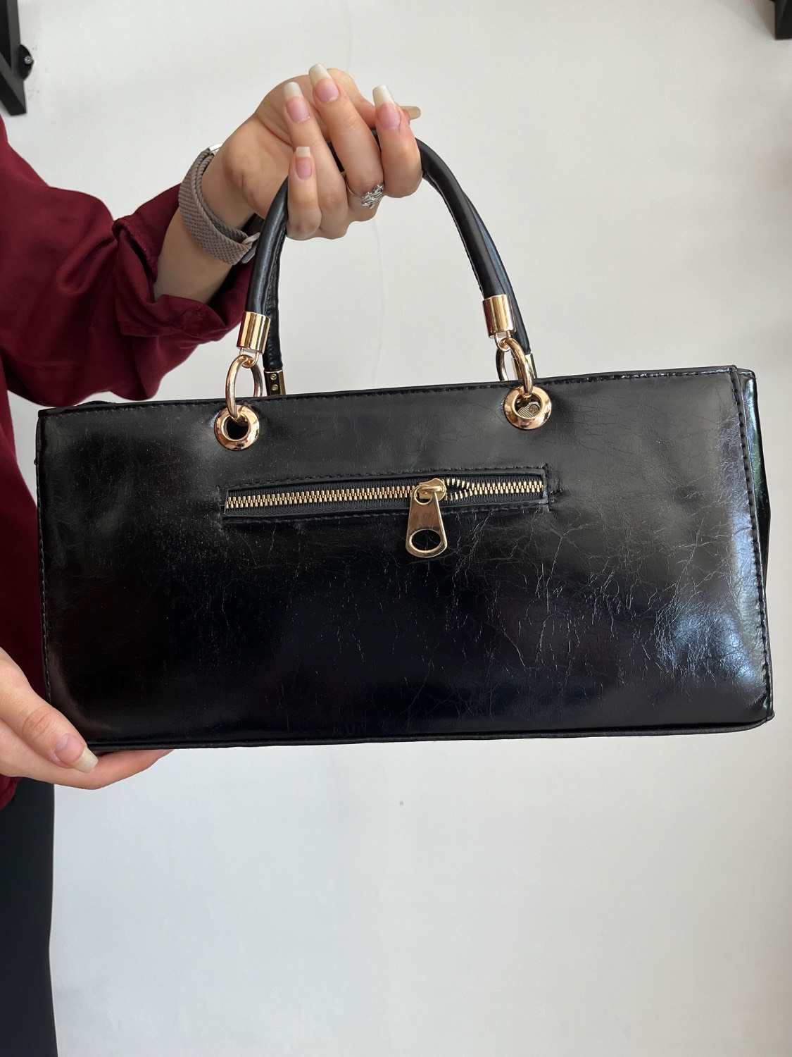 کیف زنانه مجلسی قایقی YSL - Image 3