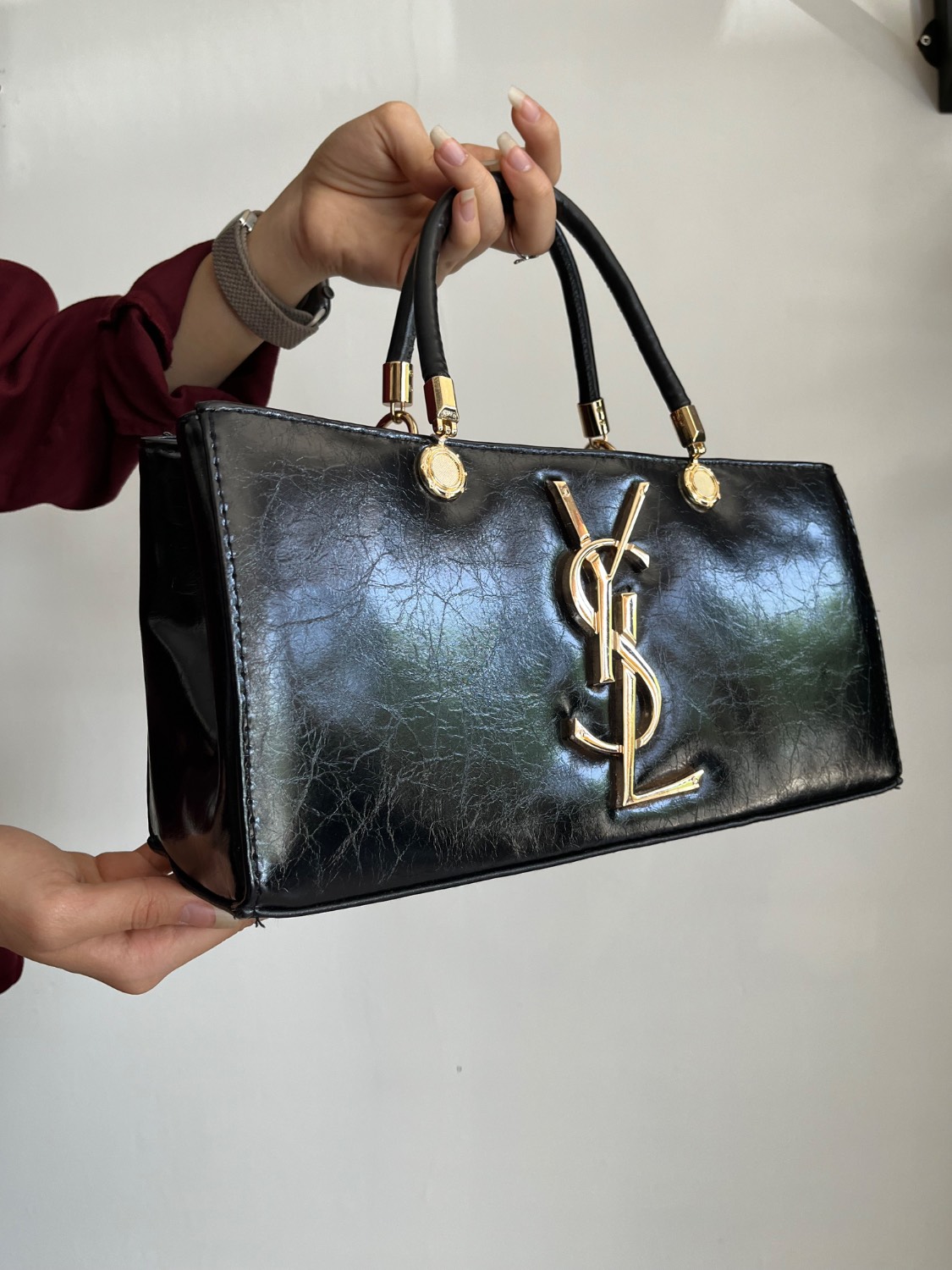 کیف زنانه مجلسی قایقی YSL - Image 6