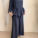 ست شومیز و شلوار دامنی دخترونه اسپرت سیلک